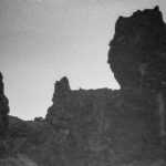 The ghostly 'petrified trolls' of Dritvík beach in northwestern Iceland on a dark, cyclonic day. © copyright Matthew Brace