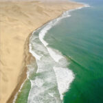 Aerial view of part of the Skeleton Coast in Namibia, southwestern Africa. Photo courtesy of Sonse, CC BY 2.0, via Wikimedia Commons