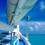 Sailing to paradise: approaching Petit St Vincent on a sloop called Bounty. © copyright Matthew Brace